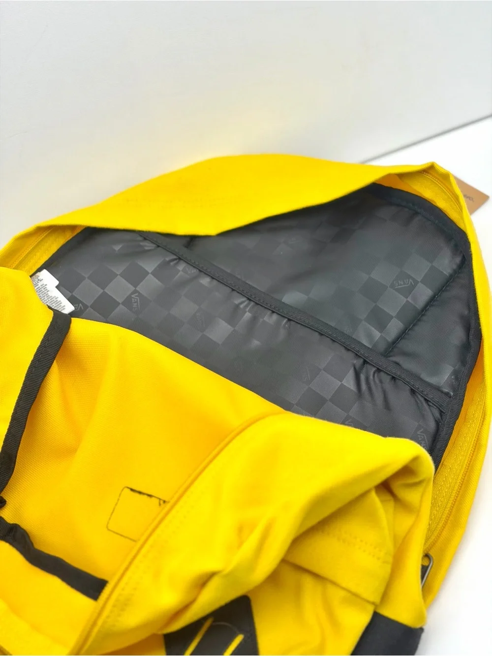 Vans Yellow Canvas Backpack with Black Accents Unisex